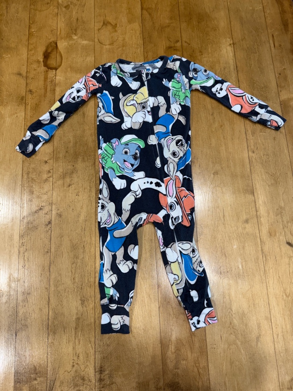3/$16!!Paw Patrol Black One-Piece footie-viscose